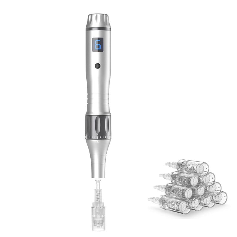 Microneedling Derma Roller Pen 0.25mm - At-Home Skin Care for Hair, Face & Beard