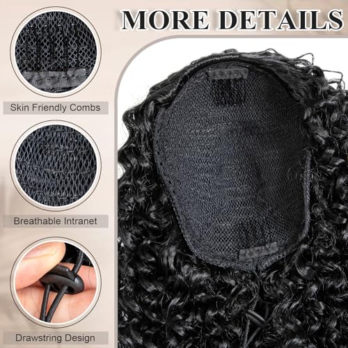 14 Inch Afro Curly Ponytail Extension for Black Women - NEOWIG