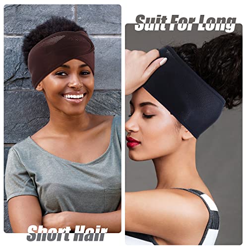 6 Pcs Adjustable Mesh Hair Wraps for Sleeping, Makeup, and Face Washing