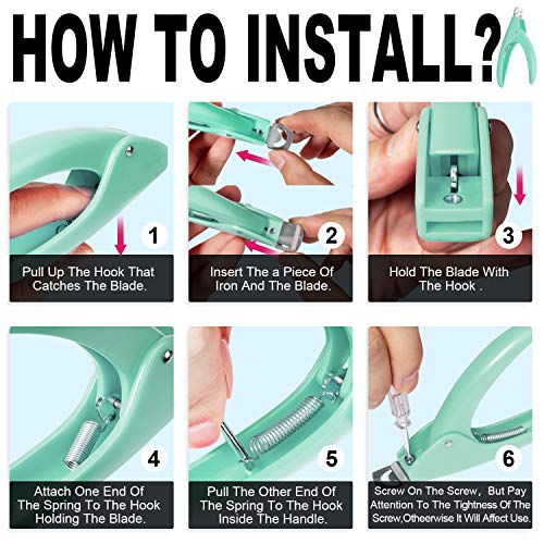 GA&EN Green Adjustable Acrylic Nail Clippers Set - Sharp & Ergonomic
