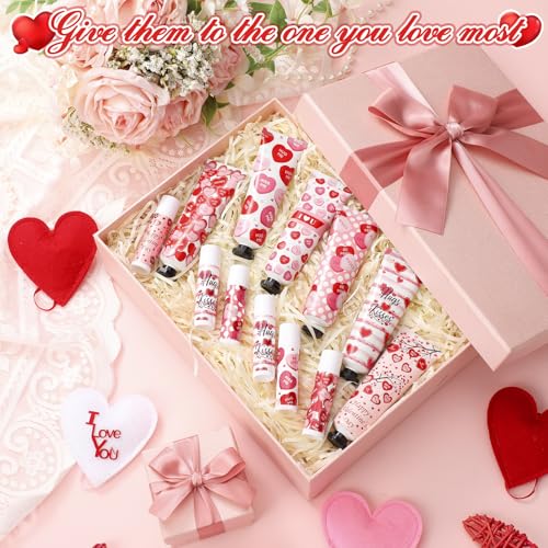 Demissle 12-Piece Hand Cream and Lip Balm Gift Set - Valentine Party Favors