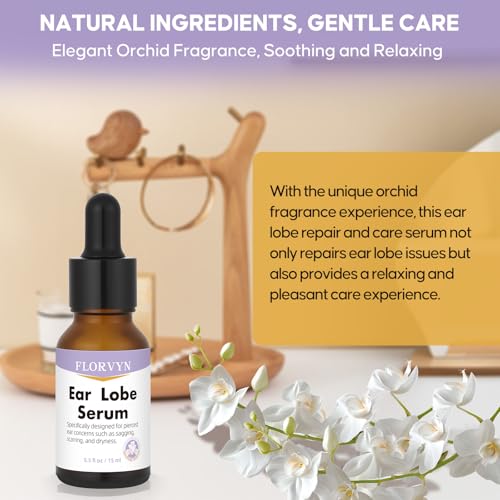 Florvyn Rejuvenating Ear Lobe Serum for Stretched Earlobes