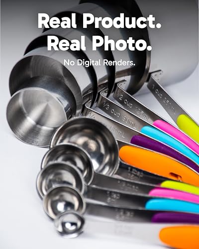 Dusico Stainless Steel Measuring Cups and Spoons Set of 10