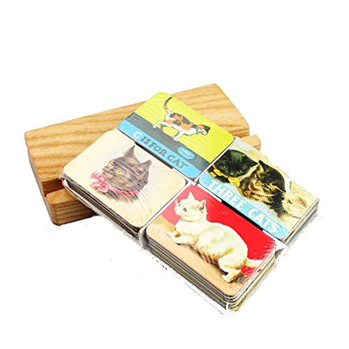 Set of 24 Vintage Cat Refrigerator Magnets for Kitchen & Office
