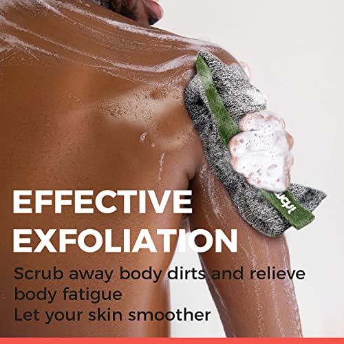 ZOMCHI Exfoliating Soap Bag Set - 2 Pack with Dual Textures