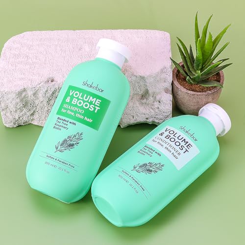 SHAKEBAR Biotin & Tea Tree Oil Shampoo and Conditioner Set (10.1 fl oz)