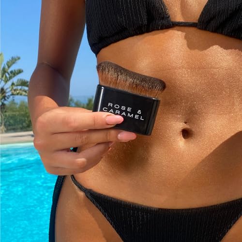 Rose & Caramel Self-Tan Blending Brush for Even, Streak-Free Tan