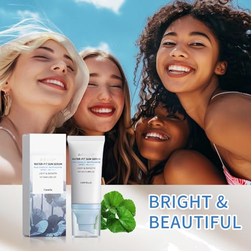 OUKPANE Centella Sunscreen SPF 50 Water-Fit Sun Serum, Hydrating Long-Lasting Protection