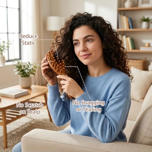 Kauvysaq Loc Brush and Comb Set for Dreads - Professional Hair Styling Tool