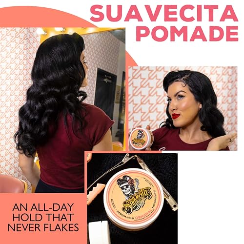 Suavecita Pomade for Women - Medium Hold, High Shine, 2.3 oz