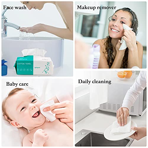 Optxpnd Disposable Face Cloths 2 Pack Thicker & Larger Facial Towelettes for Cleansing