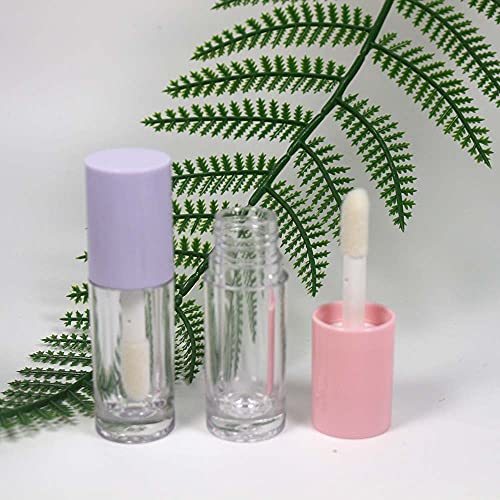 COSIDEA 14pcs 6ml Pink Round Lip Gloss Tubes for DIY