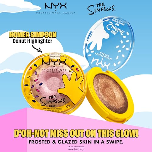 NYX Homer Simpson Donut Highlighter - Frosted Gold Shimmer Powder