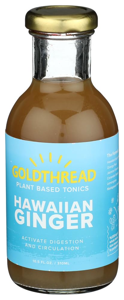 Goldthread Herbs Hawaiian Ginger Plant Based Tonic, 10.5 FZ