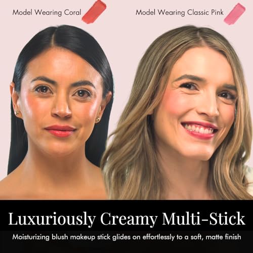 Jerome Alexander Magic Minerals Cream Blush Stick - Coral 2-in-1 Cheek & Lip Makeup