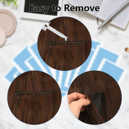 Opvixi Blue Hair Extension Tape Adhesive - 432 Pcs for Seamless Fit