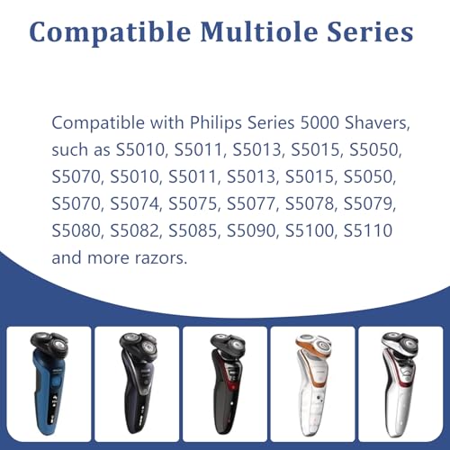 Ruixin SH50 Replacement Shaving Head for Philips Series 5000 Razor - 1 Pack