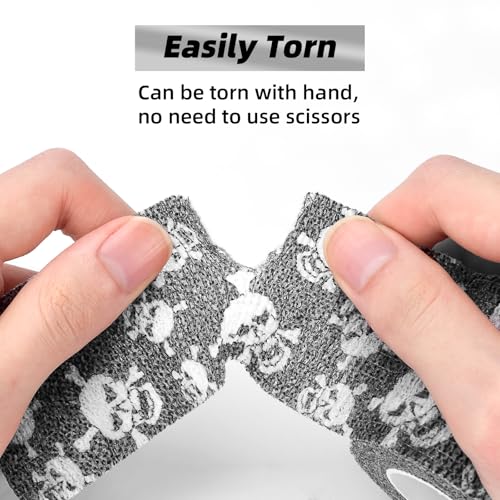 JimKing Self-Adhesive Tattoo Grip Cover - Elastic Bandage Wrap (4pcs)