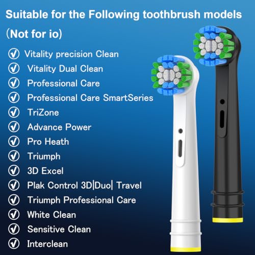 12-Pack Replacement Toothbrush Heads for Oral-B Pro 1000/1500/5000