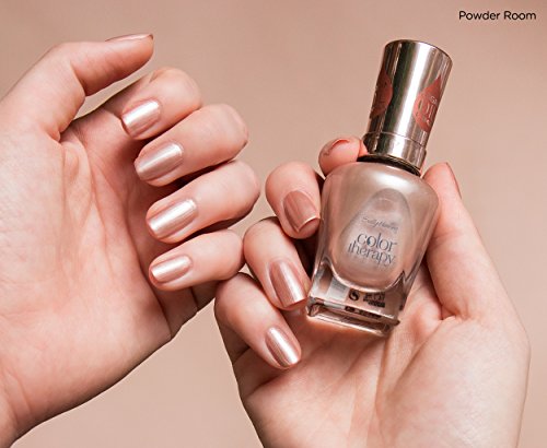 Sally Hansen Color Therapy Nail Polish Powder Room Pack of 2 - Nourishing & Strengthening