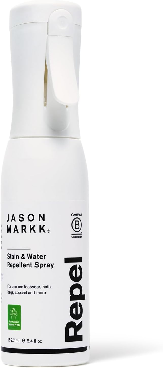Jason Markk Shoe Protector Spray - Water & Stain Repellent for Leather, Suede, Cotton | 5.4oz Non-Aerosol