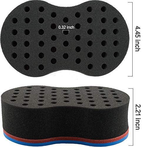 NePIN Small Holes Afro Hair Curling Brush for Tight Coils & Dreadlocks