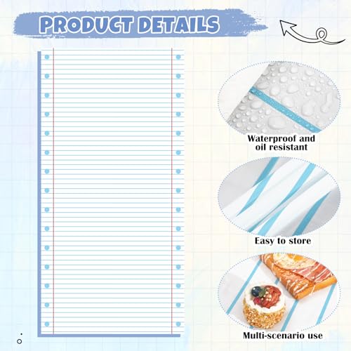 Frienda 4-Pack First Day of School Tablecloths - 54 x 108 Inch Disposable Decor