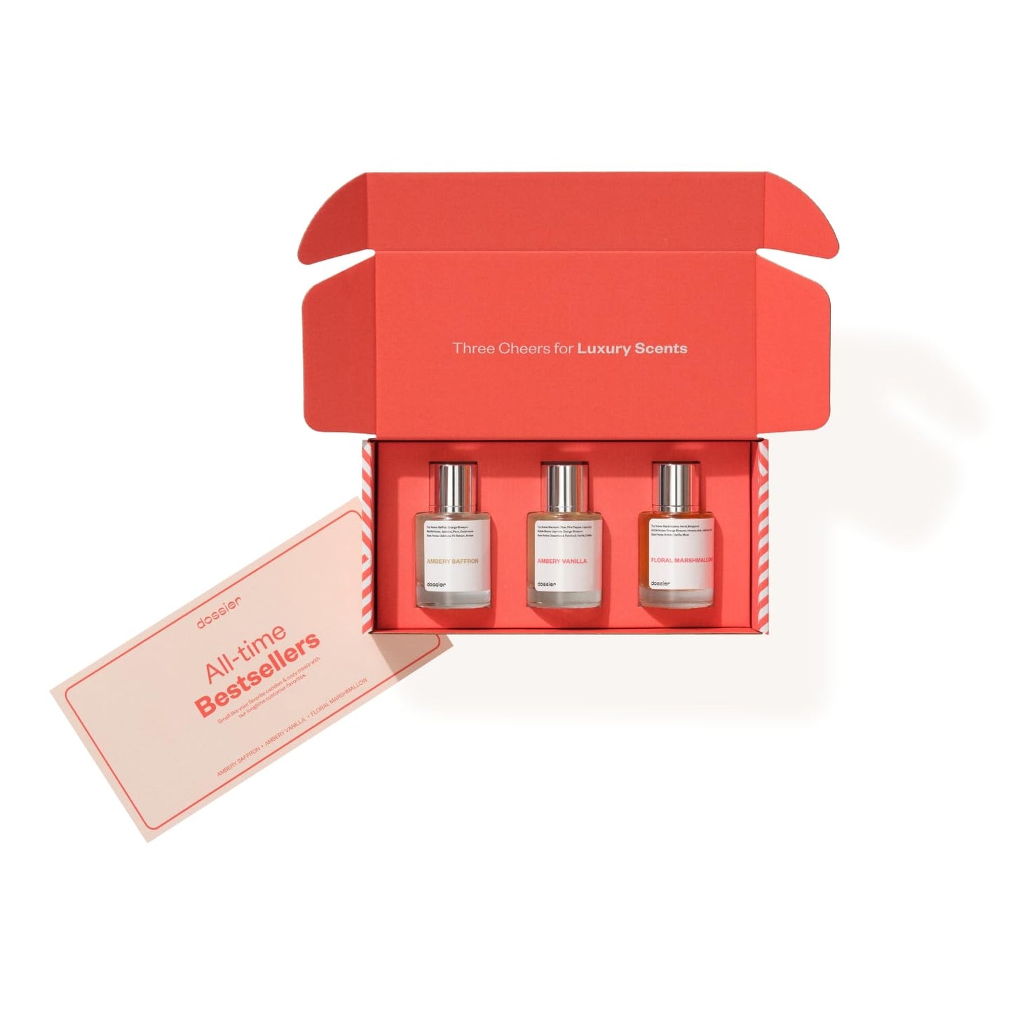 Dossier - All-Time Best Sellers Trio Set - 3 x Eau de Parfum 1.7 fl oz (50ml) - Long-Lasting Designer-Inspired Fragrance Gift Set