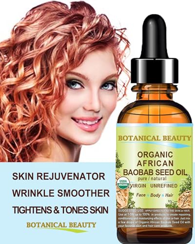 Organic Baobab Seed Oil - 100% Pure Cold-Pressed Skin & Hair Moisturizer, 15ml