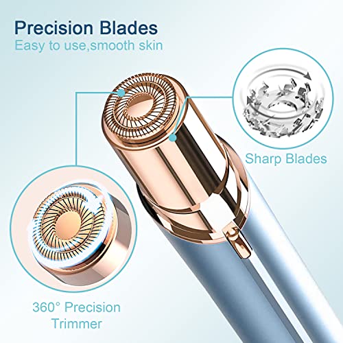 Replacement Heads for Flawless Gen 2 Facial Hair Remover, 18K Gold, 4 Pack