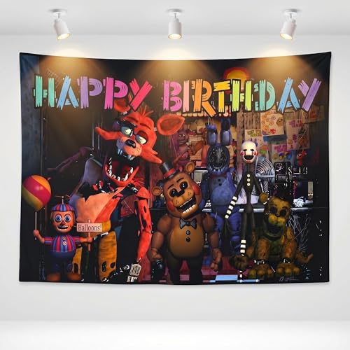 Game-Themed Birthday Backdrop - Vibrant Party Decoration