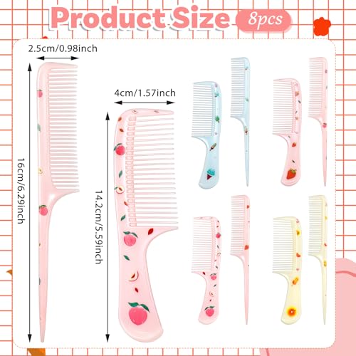 8-Piece Toddler Hair Comb Set - Gentle Baby Grooming Combs