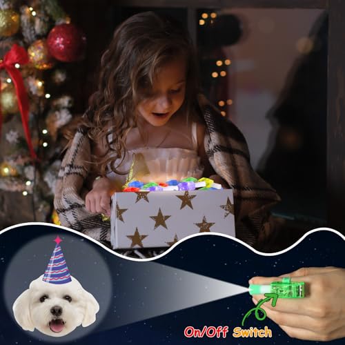 36 Pcs LED Dog Themed Finger Lights for Kids' Parties