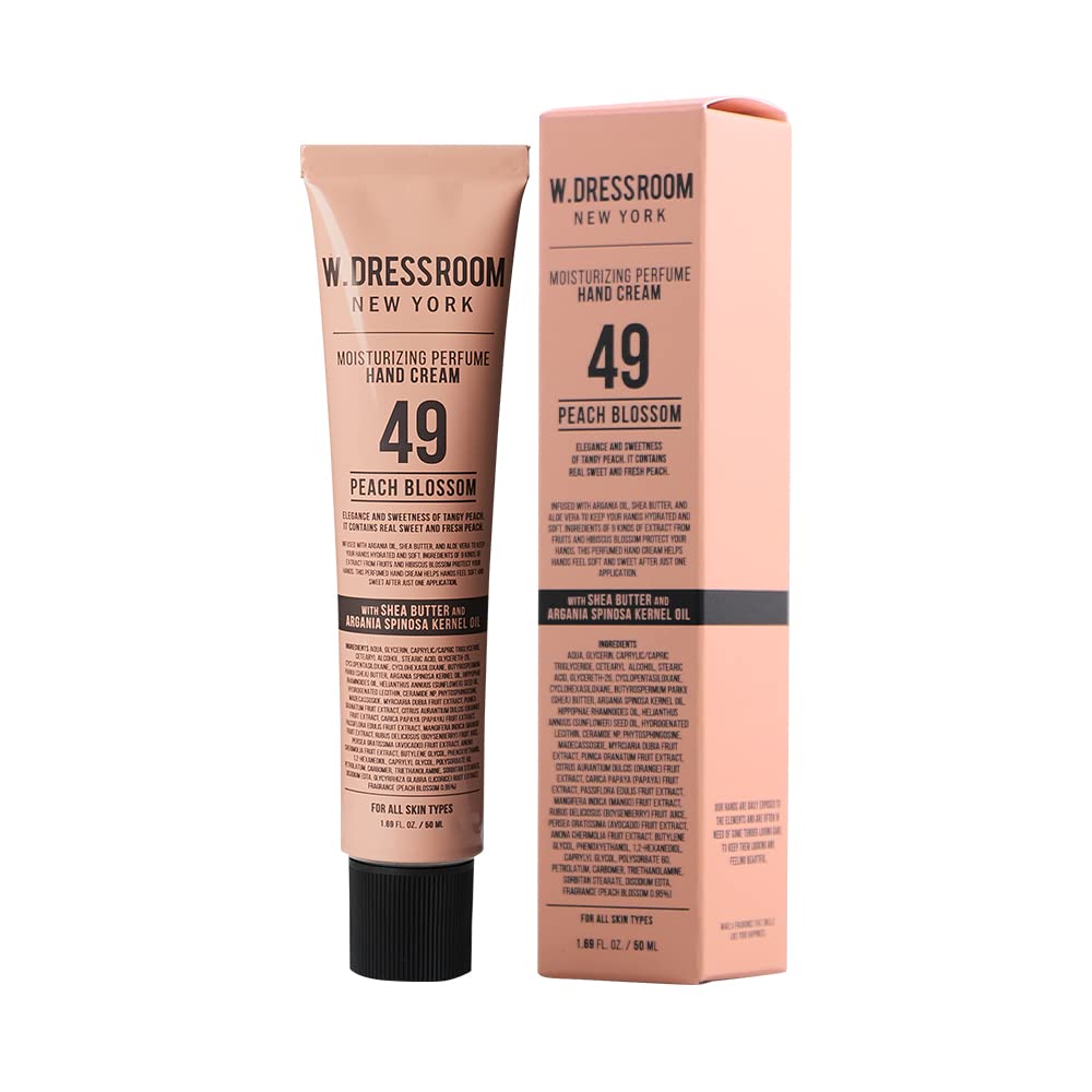 W.Dressroom No.49 Peach Blossom Hand Cream (1.69 fl oz 50 ml)