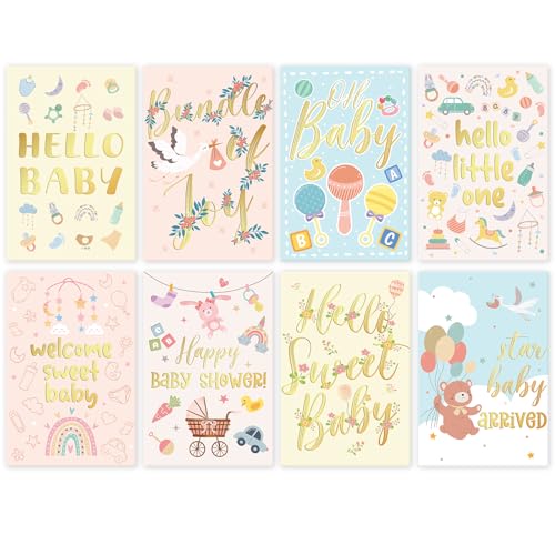 SuperShunhu 24 Pack Baby Shower Greeting Cards with Envelopes