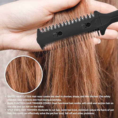 Soft 'N Style 3-Pack Double-Sided Hair Trimmer Combs