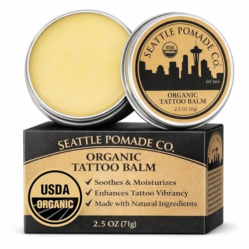 Seattle Pomade Co. Organic Tattoo Balm - Natural Healing Cream (2.5 oz)
