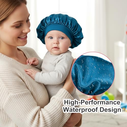 3-Pack Satin Bonnets for Kids - Soft Sleep Caps for Girls & Boys