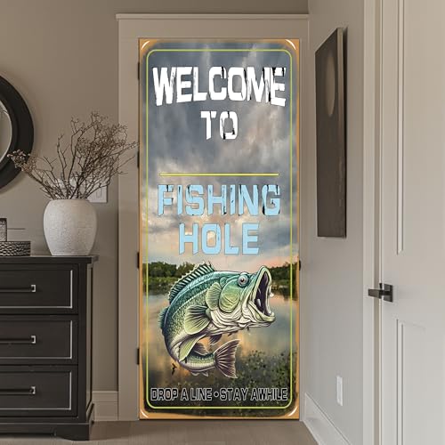 Fishing Hole Door Banner - DIY Welcome Decor for Parties