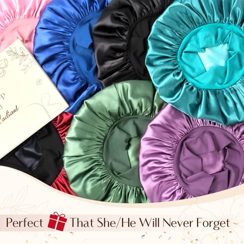 YANIBEST Satin Sleep Bonnet for Men & Women | Double Layer Hair Protection