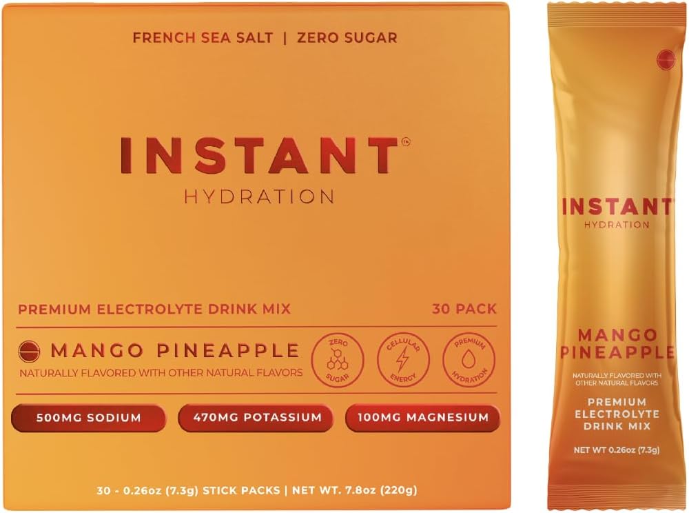 Electrolyte Drink Mix - Instant Hydration Sugar Free Cherry Limeade Powder Packets | 20 Travel Sticks for Recovery & Muscle Support