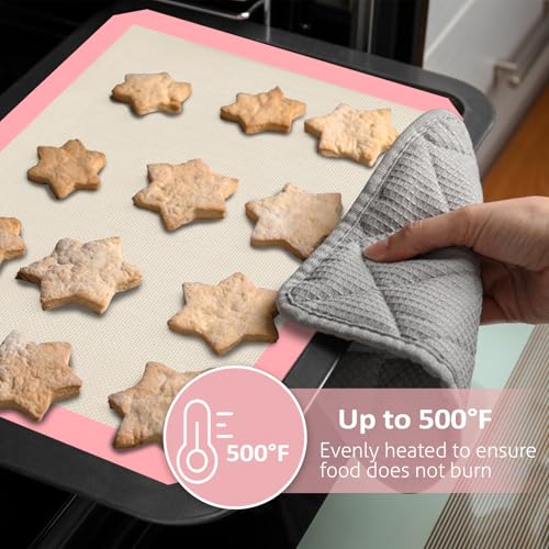 Silicone Baking Mat Set of 3 - Non-Stick & Easy to Clean