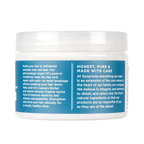 SUNAROMA Argan Oil Leave-In Conditioner for Frizz & Damage Repair – 12oz