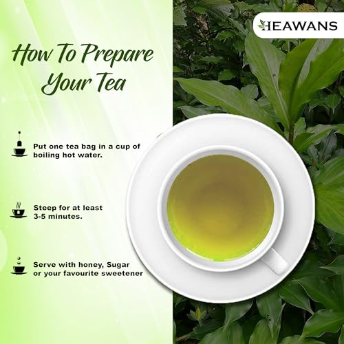 Heawans 100% Natural Dried Mango Leaves Tea Bags - No Preservatives