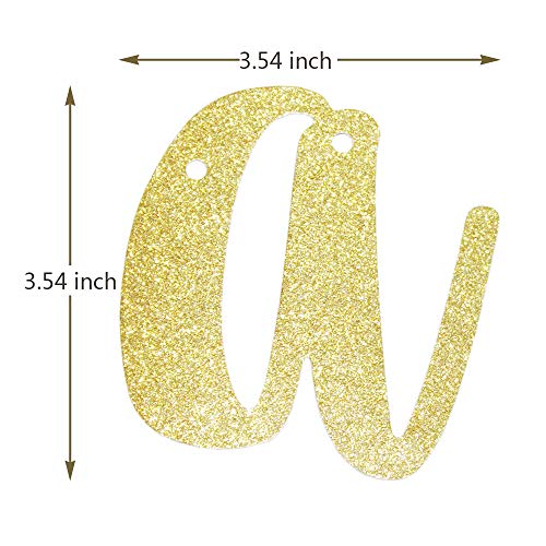 48 Years Blessed Banner | Funny Gold Glitter Sign for Anniversary & Birthday
