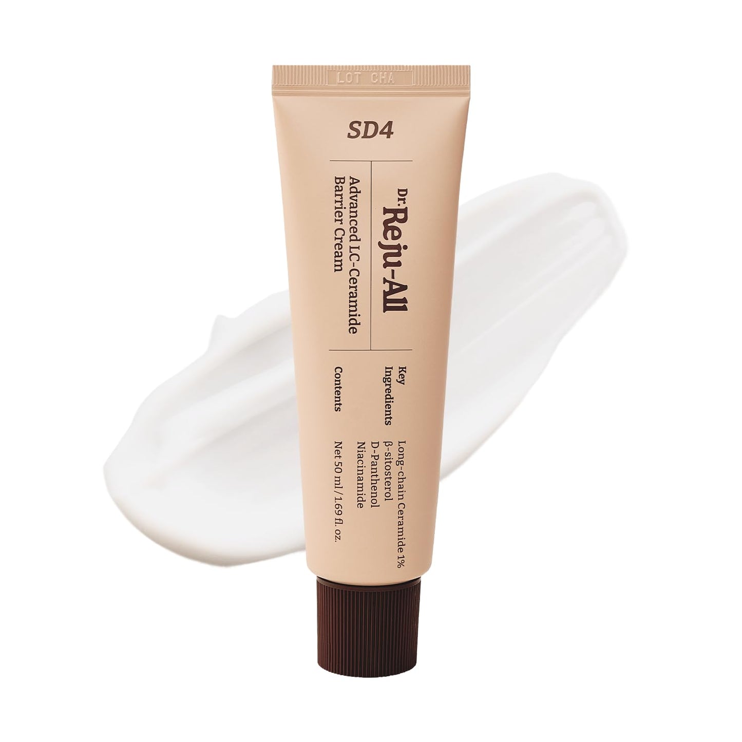 Dr. Reju-All Advanced LC-Ceramide Barrier Cream - Deep Hydration Face Moisturizer | Lightweight Korean Formula - 1.69 Fl Oz