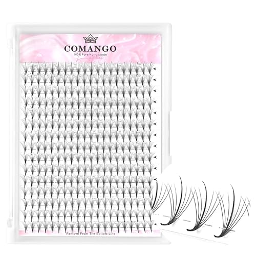 CoMango 300 Fans 7D Wispy Premade Lash Extensions 0.07mm C/D