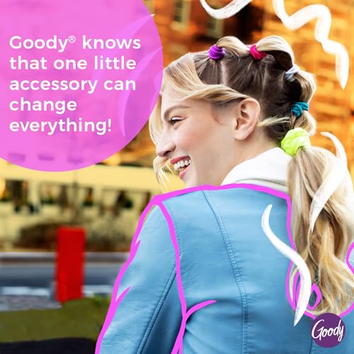 Goody Ouchless Sweater Hair Ties for Thick Hair - 16 Pack, Neutral Tones