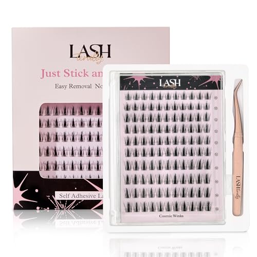 Cosmic Winks Self-Adhesive Eyelash Clusters - No Glue Needed