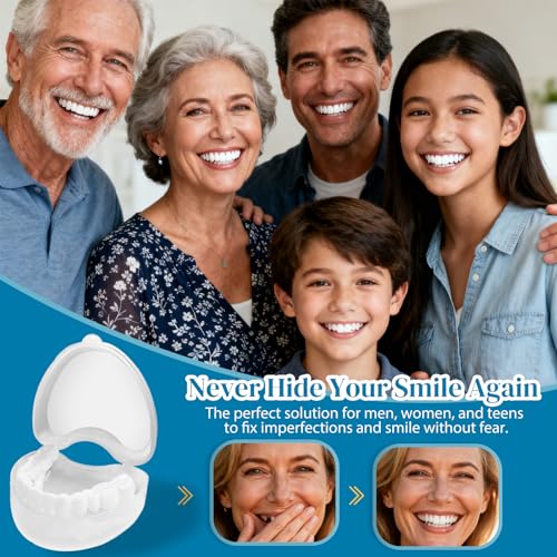 Temporary Smile Veneers Kit - Natural Looking Cosmetic Teeth for Comfort Fit